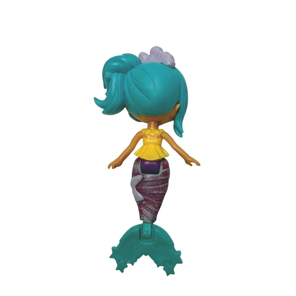 Moose Toys Shopkins Shoppies Mermaid Doll‎ Teal Hair Purple Tail Mini Figure